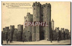 Postcard Old Ghent Castle of the Counts