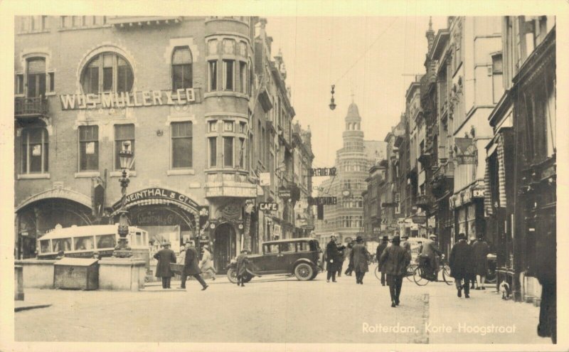 Netherlands Rotterdam Korte Hoogstraat Vintage RPPC 07.78