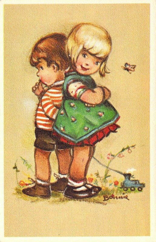 Mainzer, Little Folks, Bonnie #564, Children, Publ in Belgium, Old Postcard