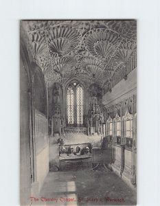 Postcard The Chantry Chapel St. Marys Warwick England