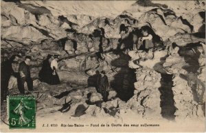 CPA J. J. 8710 AIX-les-BAINS - Fond de la Grotte des eaux sulfureuses (124564)