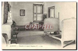 Old Postcard Ajaccio Chamber or Napoleon I