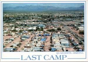 Postcard AZ Quartzsite - Last Camp