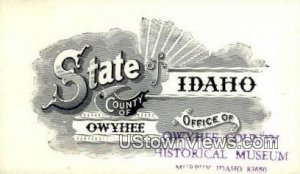 Owyhee County Historical Museum - Idaho ID  