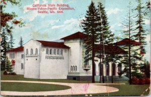 VINTAGE POSTCARD CALIFORNIA STATE BUILDING AT THE ALASKA-YUKON-PACIFIC EXPO 1909