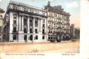 Hartford Connecticut 1908 Postcard Aetna Fire & Life Insurance Buildings