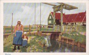 Netherlands Marken Locals In Typical Costume