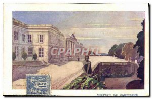 Postcard Old Ship Boat couriers Maritimes Chateau de Compiegne