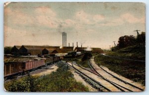 ZANESVILLE, OH Ohio ~ RAILROAD CARS & TUBE WORKS 1908 Postcard