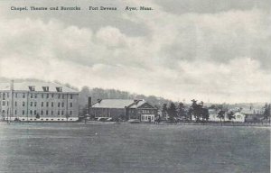 Massachusetts Ayer Fort Devens Chapel Theatre & Barracks Albertype