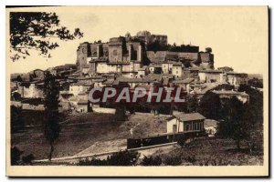 Postcard Old Drome Grignan Illustree General view of the Chateau and high chu...