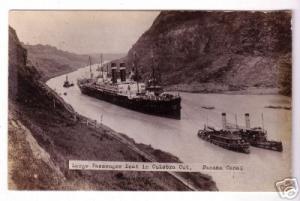 OLD PC - PASSENGER BOAT IN CULEBRA CUT - PANAMA CANAL
