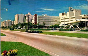 Florida Miami Beach Hotels Along Collins Avenue