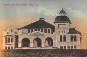 Azusa California Citrus Union High School Vintage Postcard AA31074