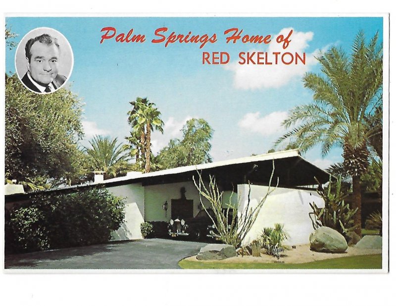 Red Skelton's Palm Springs California Home 4 by 6 card