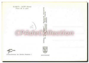 Old Postcard Laon Aisne Place de la Gare