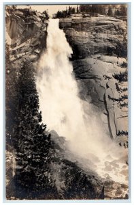 c1910's Nevada Falls View Boysen Yosemite CA RPPC Photo Unposted Postcard 