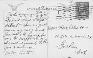 Summit Street Looking North From Jefferson Toledo Ohio 1909 postcard