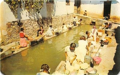 Public Washing Place (Los Lavaderos) Taxco, Mexico c1950s Vintage Postcard