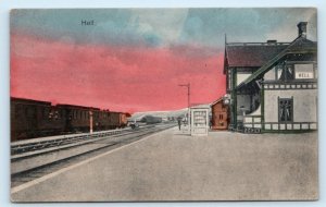 HELL, Norway ~ HELL RAILROAD DEPOT ~ c1910s Hand Colored Postcard From Hell