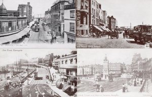 Margate Fort Road Clock Tower Bus Tram 4x Postcard s