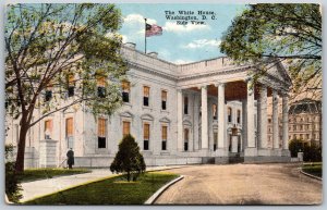 Vtg Washington DC The White House Side View 1910s View Old Postcard