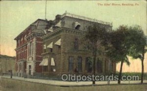 Reading, Pa, USA Fraternal Elks Club (B.P.O.E.) 1914 crease and wear left bot...