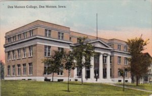 Iowa Des Moines The Des Moines College 1914 Curteich