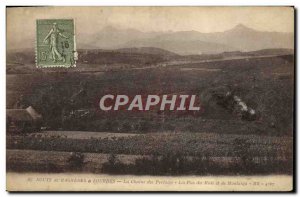 Old Postcard Route De Lourdes Bagners La Chaine des Pyrenees The Pies du Midi...