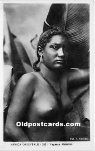 Africa Orientale Ragazza Abissina African Nude Postcard