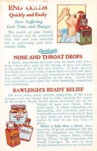 Rawleighs Cold Medicine Medicated Ointment Advertising Vintage Postcard AA46642