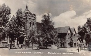 J76/ Flagstaff Arizona RPPC Postcard c1940s Federated Church Cline  108