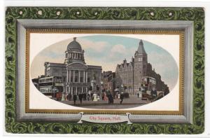 City Square Hull Yorkshire UK 1910c postcard
