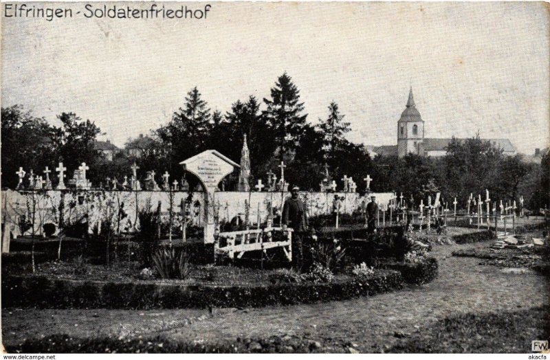 CPA ELFRINGEN Soldatenfriedhof (478879)