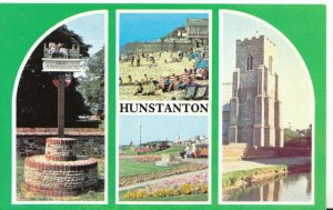 Norfolk Postcard - Views of Hunstanton - Ref 194A 