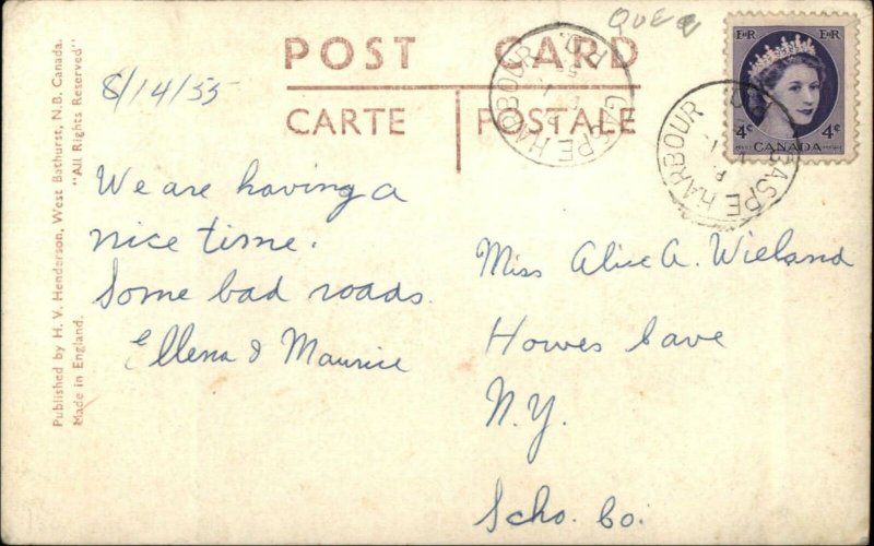 Gaspe Quebec Sanitorium c1940 Real Photo Postcard