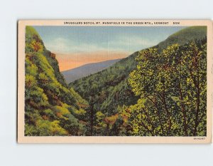 Postcard Smugglers Notch, Mt. Mansfield In The Green Mts., Vermont