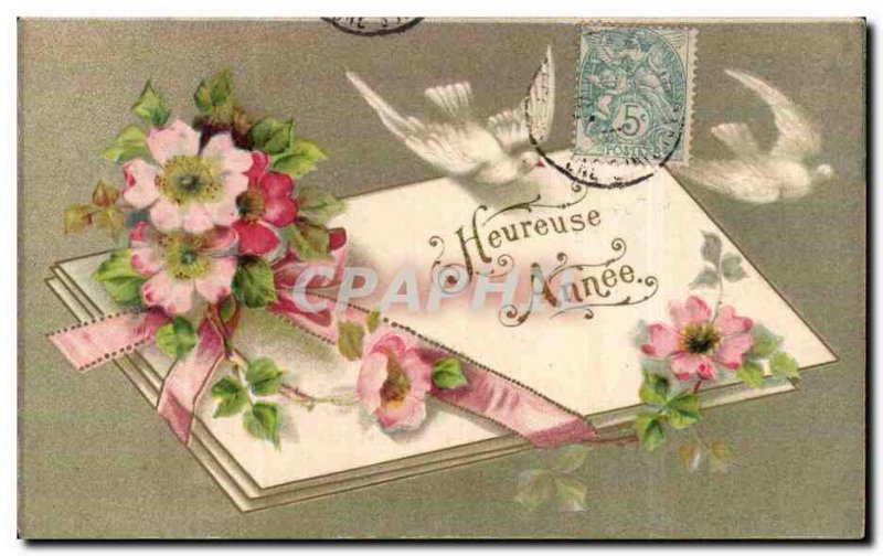 Holidays - Holiday - Happy Year - Happy New Years - Bird - Old Postcard