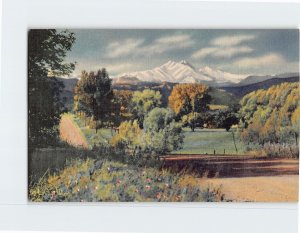 Postcard Long's Peak And Mt. Meeker From The Fields Of Northern Colorado