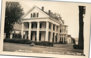 KENNEBUNKPORT ME RESIDENCE ANTIQUE REAL PHOTO POSTCARD RPPC