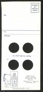 Milwaukee WI E. C. Kropp Knee-Action Novelty Wigglin' Away Havin Fun Postcard