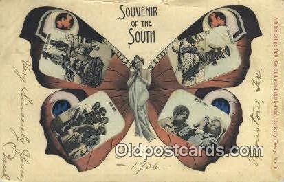 Souvenir of the South  Horse 1906 paper chips top edge, wear top edge, some c...