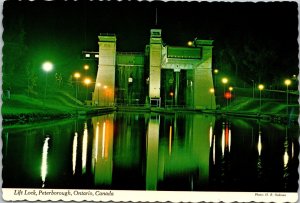 Lift Lock Peterborough Ontario Night View Trent Canal System Kawartha Lakes PC