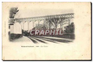 Old Postcard Roquefavour station