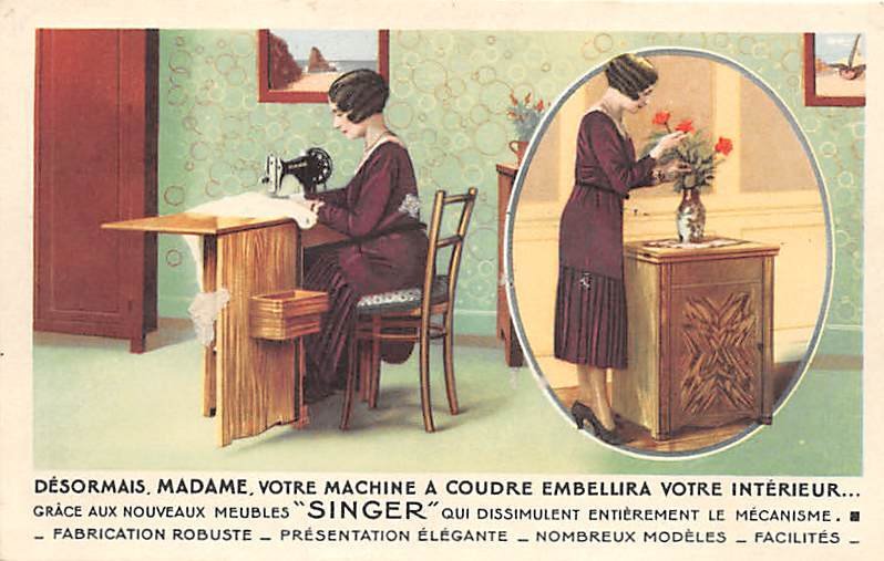 Singer Advertising Unused 