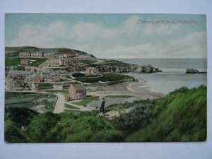 Cornwall PERRENPORTH from Sandhills - Old Postcard by Argall's Series