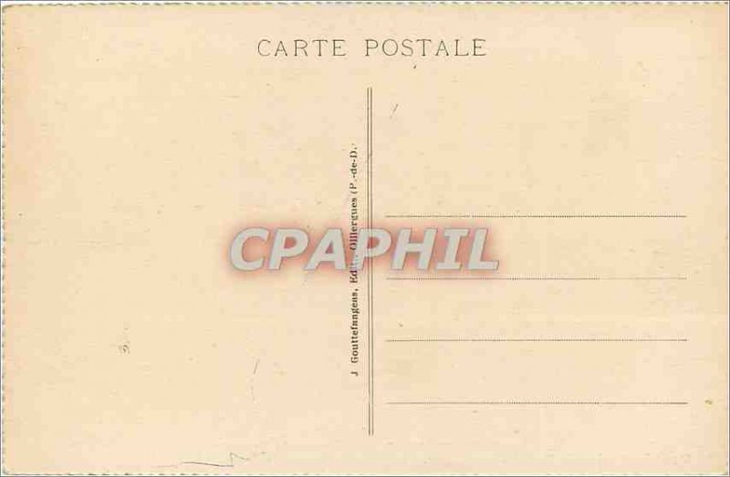 Old Postcard The Auvergne 272 thiers gorge durolle