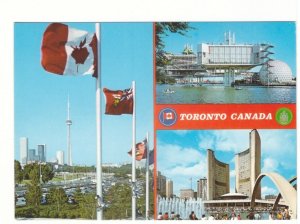 CN Tower, Ontario Place, City Hall, Toronto, Ontario, Chrome Multiview Postcard