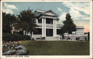 Waco Texas TX Country Club Vintage Postcard