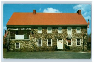 Vintage Dobbin Diorama House Gettysburg Civil War Postcard P30E